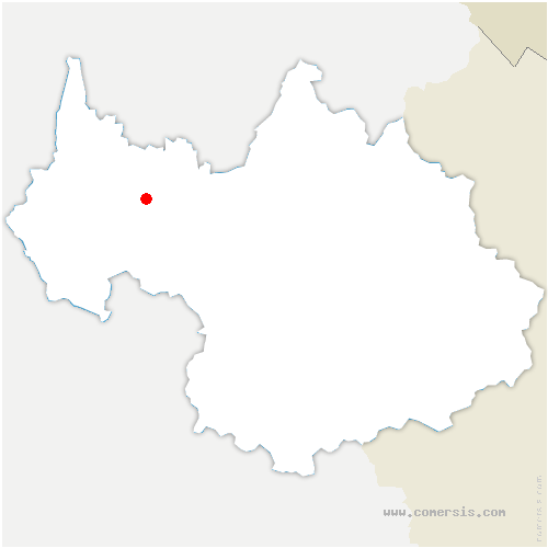 carte de localisation du Noyer