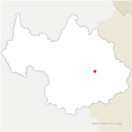 carte de localisation de Saint-Mury-Monteymond