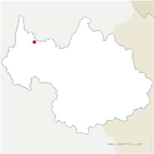 carte de localisation de Saint-Offenge-Dessous