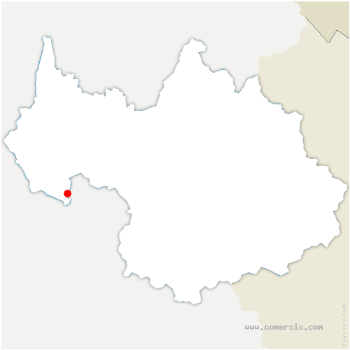 carte de localisation de Saint-Pierre-d'Entremont