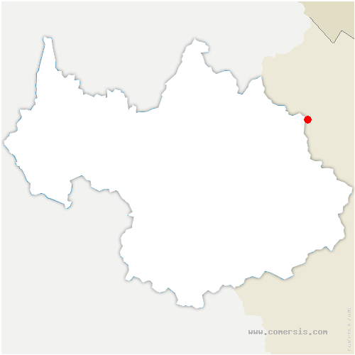 carte de localisation de Sainte-Foy-Tarentaise