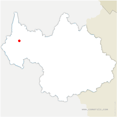 carte de localisation de Viviers-du-Lac