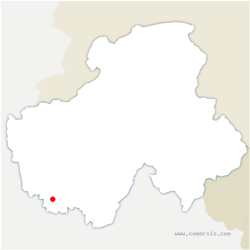 carte de localisation d'Héry-sur-Alby