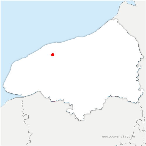carte de localisation de Bosville