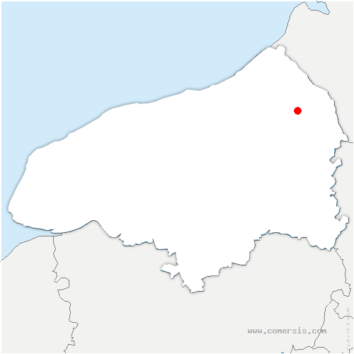 carte de localisation de Callengeville