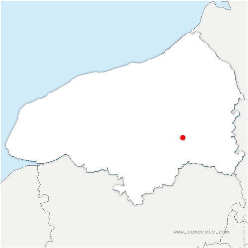 carte de localisation de Estouteville-Écalles