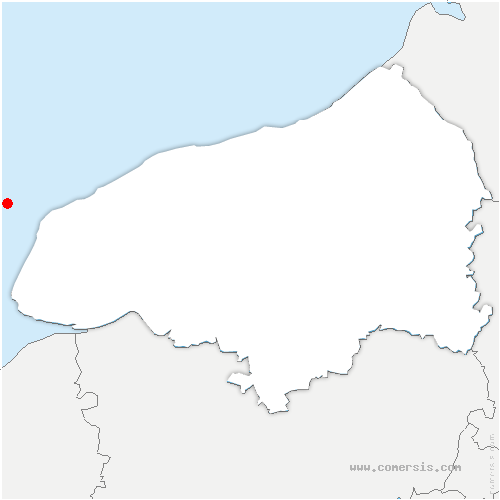 carte de localisation de Mers-les-Bains