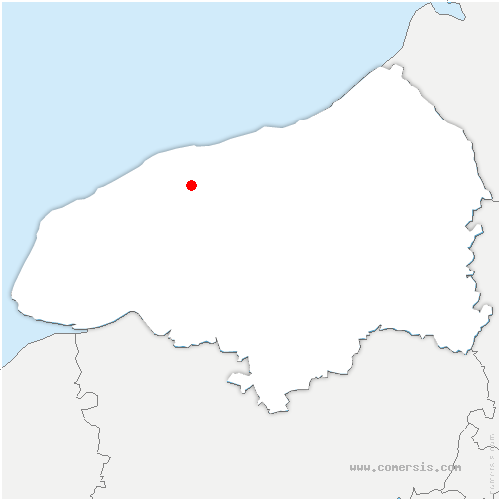 carte de localisation de Saint-Meslin-du-Bosc