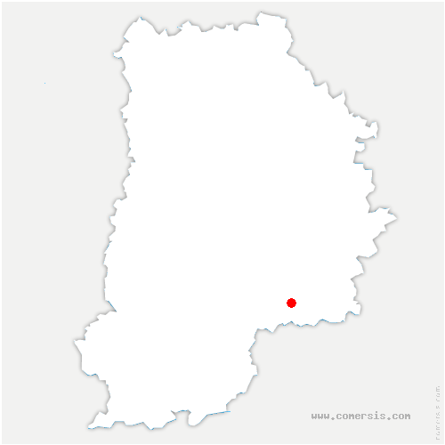 carte de localisation de Bazoches-lès-Bray