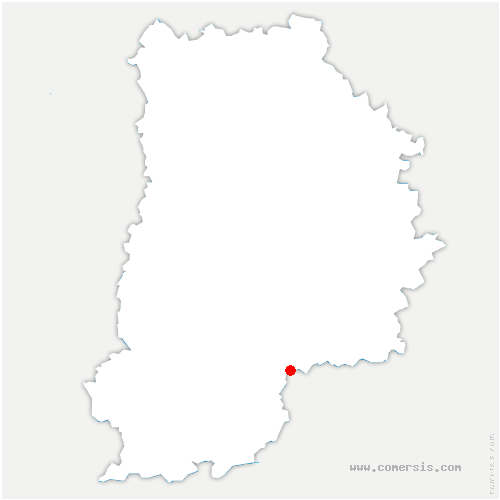 carte de localisation de la Brosse-Montceaux