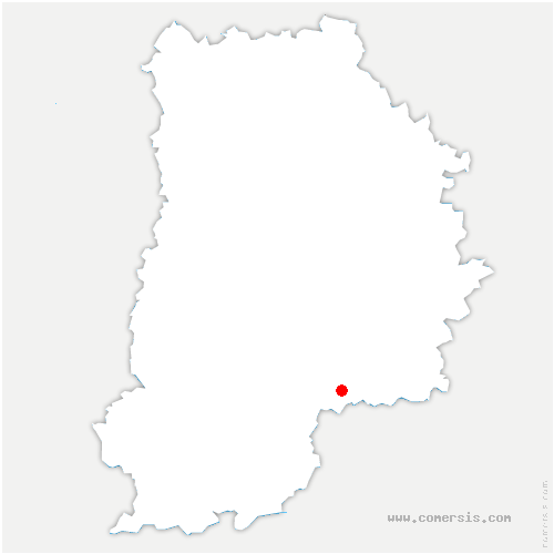 carte de localisation de Châtenay-sur-Seine