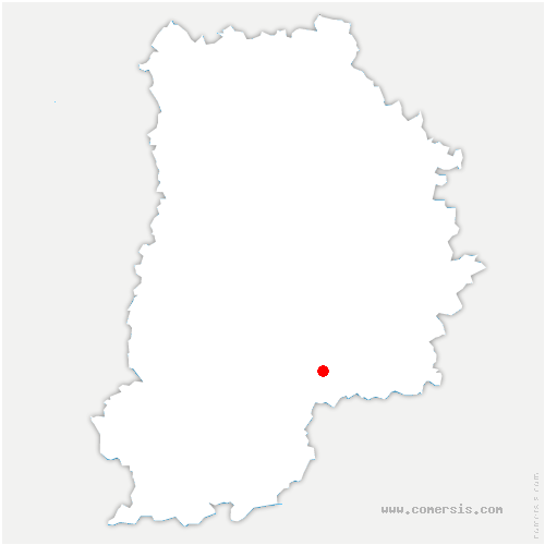 carte de localisation de Courcelles-en-Bassée