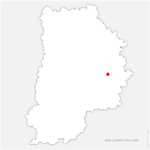 carte de localisation de Fontenay-le-Vicomte
