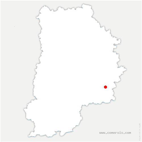 carte de localisation de Hermé