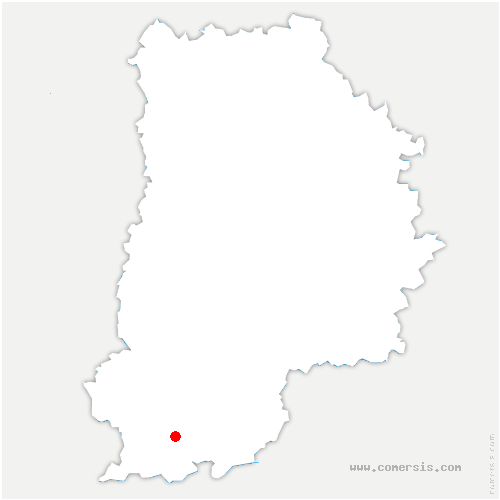carte de localisation de Madeleine-sur-Loing