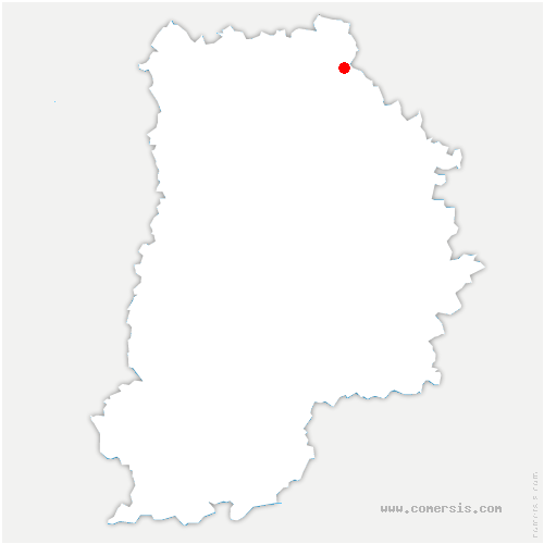 carte de localisation de Sainte-Aulde