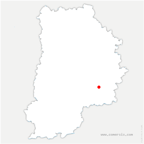 carte de localisation de Savins