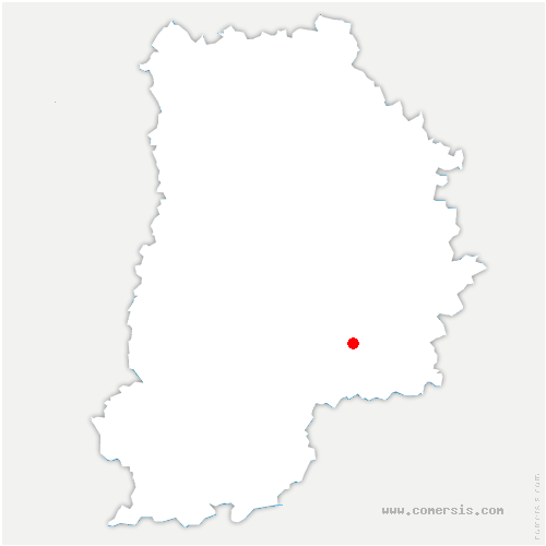 carte de localisation de Thénisy