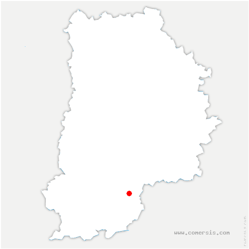 carte de localisation de Thoury-Férottes