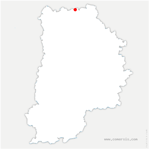 carte de localisation de Vincy-Manœuvre