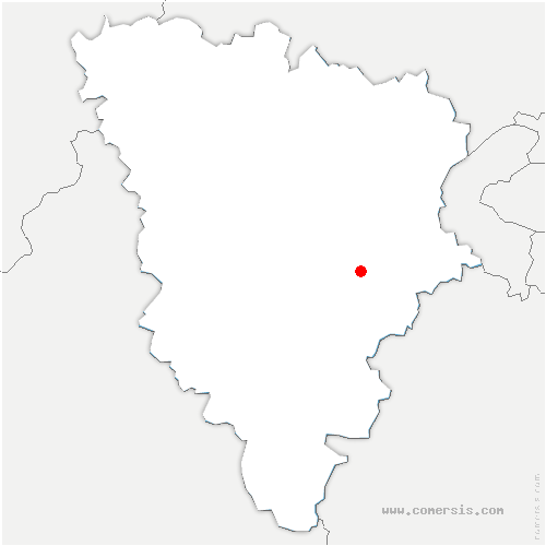 carte de localisation de Béthemont-la-Forêt