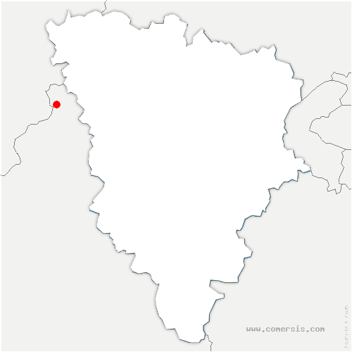 carte de localisation de la Chapelle-en-Vexin