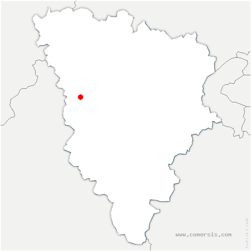 carte de localisation de Commeny