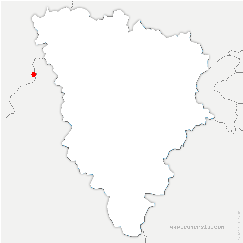 carte de localisation de Montreuil-sur-Epte