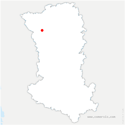 carte de localisation de Berthegon