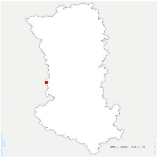 carte de localisation de Béruges