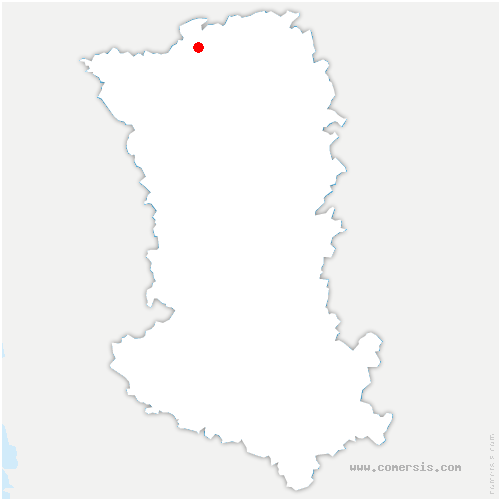 carte de localisation du Breuil-sous-Argenton