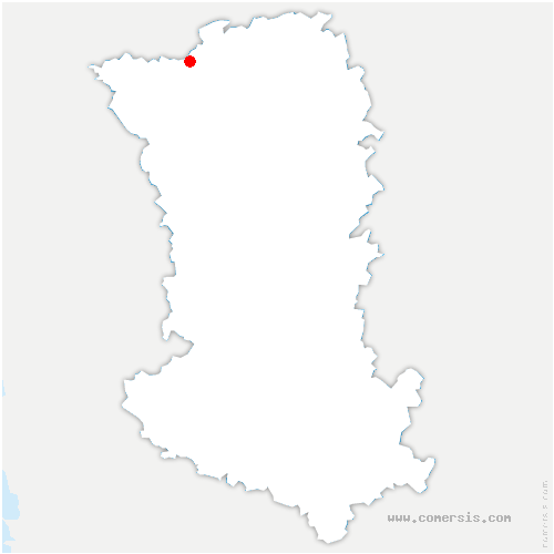carte de localisation de Ceaux-en-Loudun