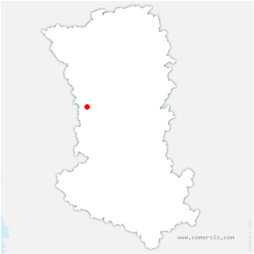 carte de localisation de Chabournay