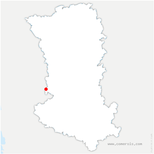carte de localisation de la Chapelle-Montreuil