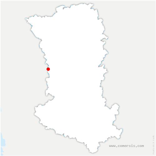 carte de localisation de Charrais