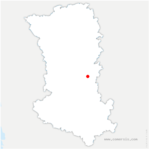 carte de localisation de Chauvigny