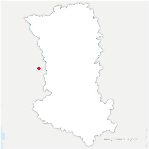 carte de localisation de Chiré-en-Montreuil