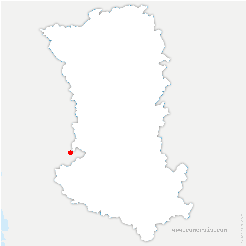 carte de localisation de Cloué