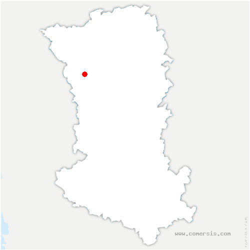 carte de localisation de Coussay