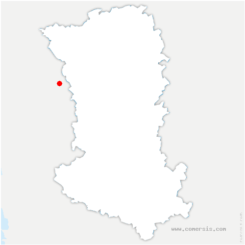 carte de localisation de la Grimaudière