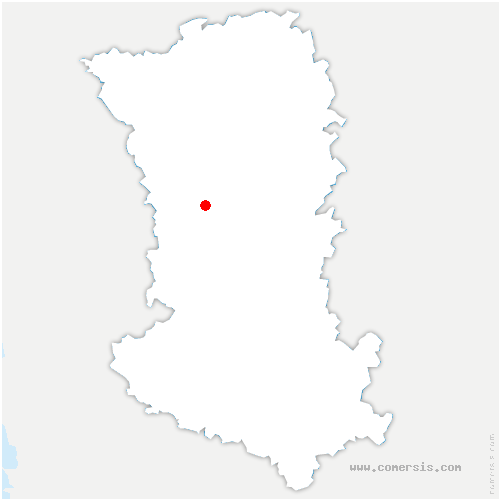 carte de localisation de Jaunay-Marigny