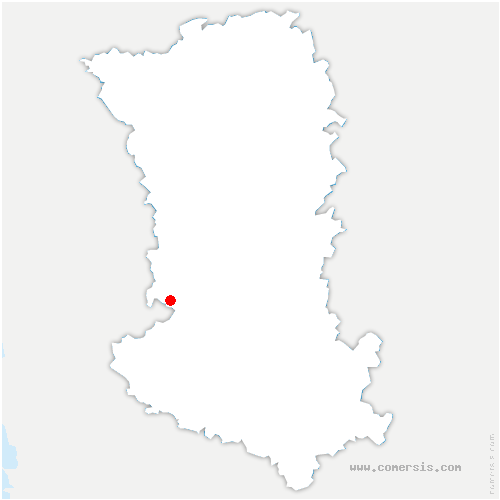 carte de localisation de Marçay