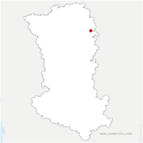 carte de localisation de Migré