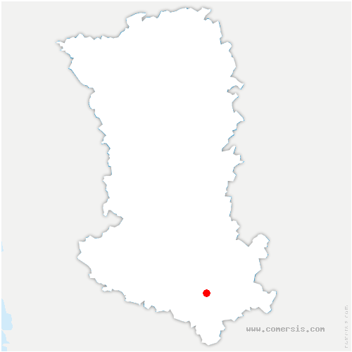 carte de localisation de Millac