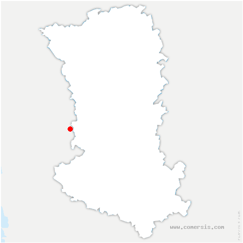 carte de localisation de Montreuil-Bonnin