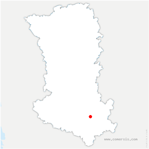 carte de localisation de Moussac