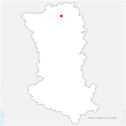 carte de localisation de Moutiers-sous-Argenton