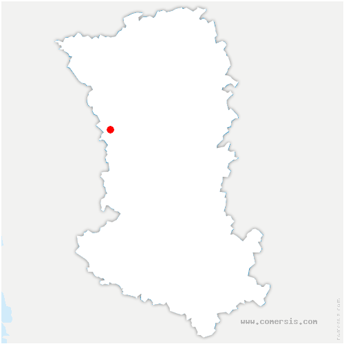 carte de localisation de Moutiers-sous-Chantemerle