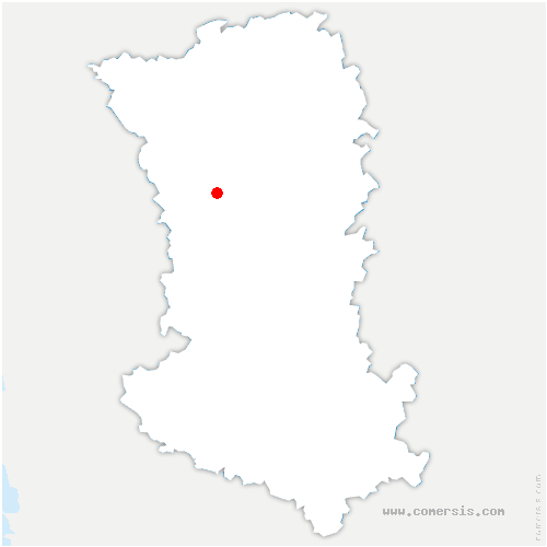 carte de localisation d'Ouzilly