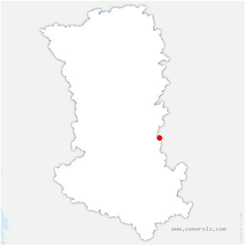 carte de localisation de Paizay-le-Sec